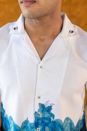 Azure Floral Shirt