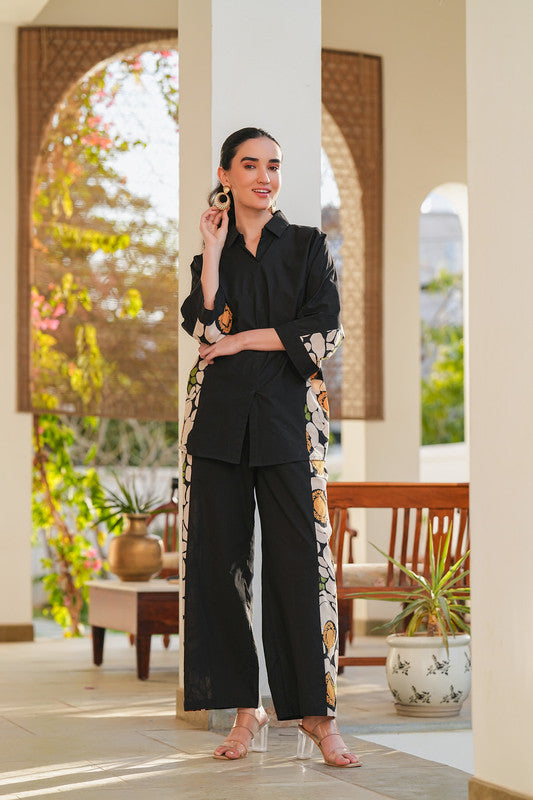 Black Whimsy Cotton Co-ord Set