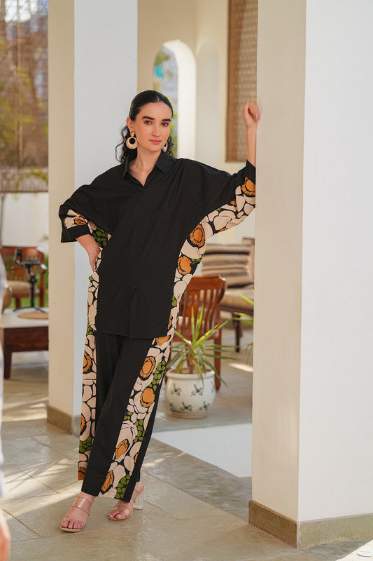 Black Whimsy Cotton Co-ord Set