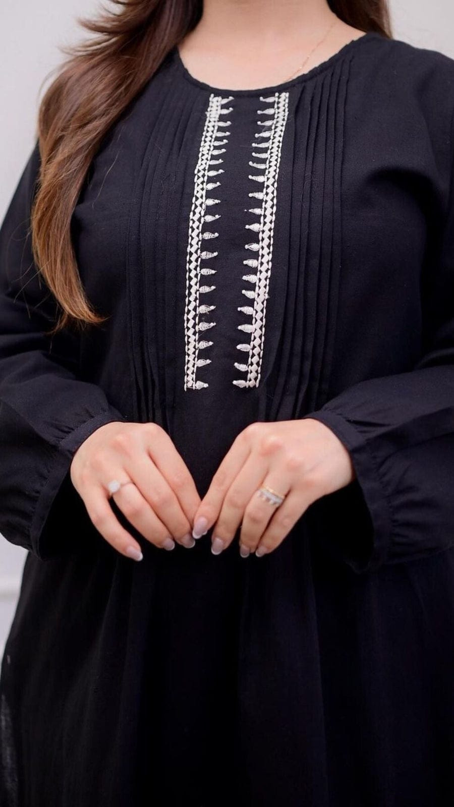 Leena Black Stitched 2 Piece