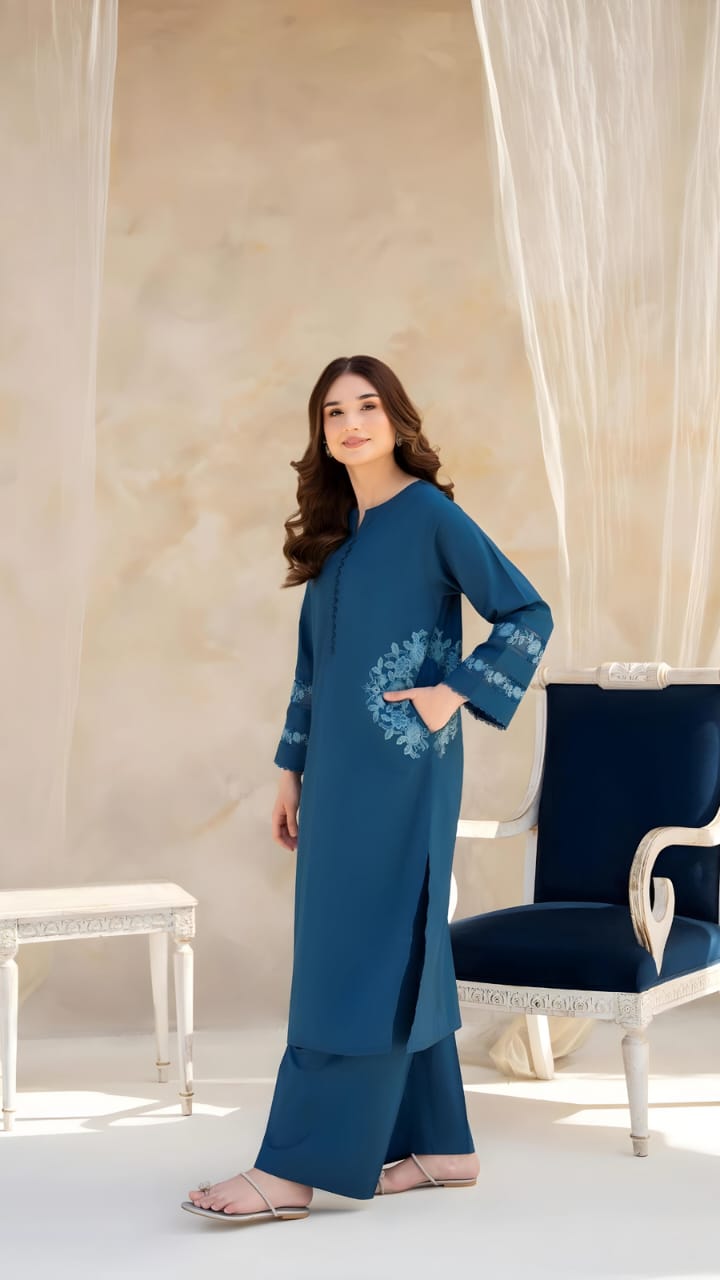 Embroidered Stitched 2 Piece