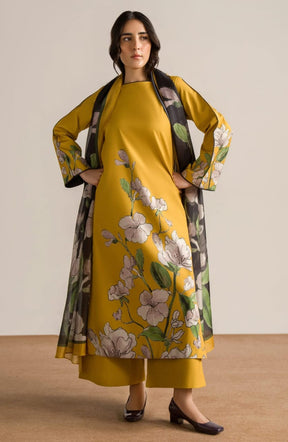 Pollock Printed 3 Pc Suit