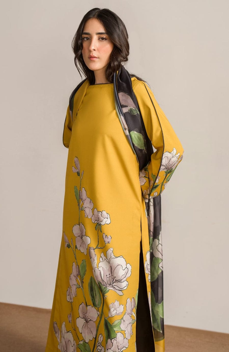 Pollock Printed 3 Pc Suit