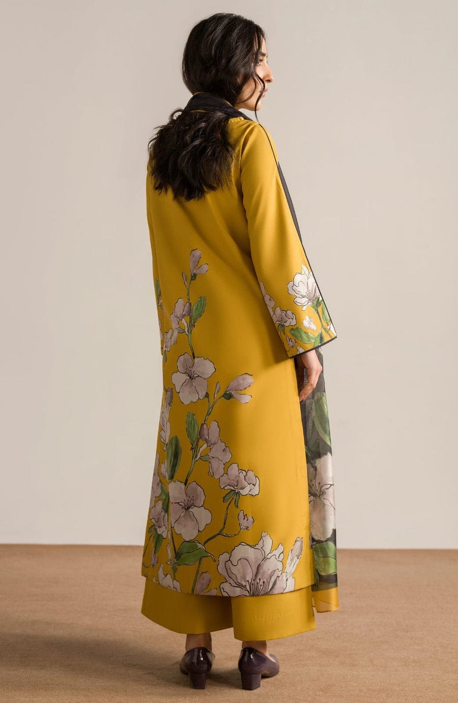 Pollock Printed 3 Pc Suit