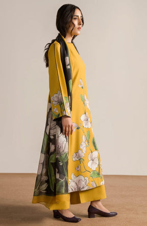 Pollock Printed 3 Pc Suit