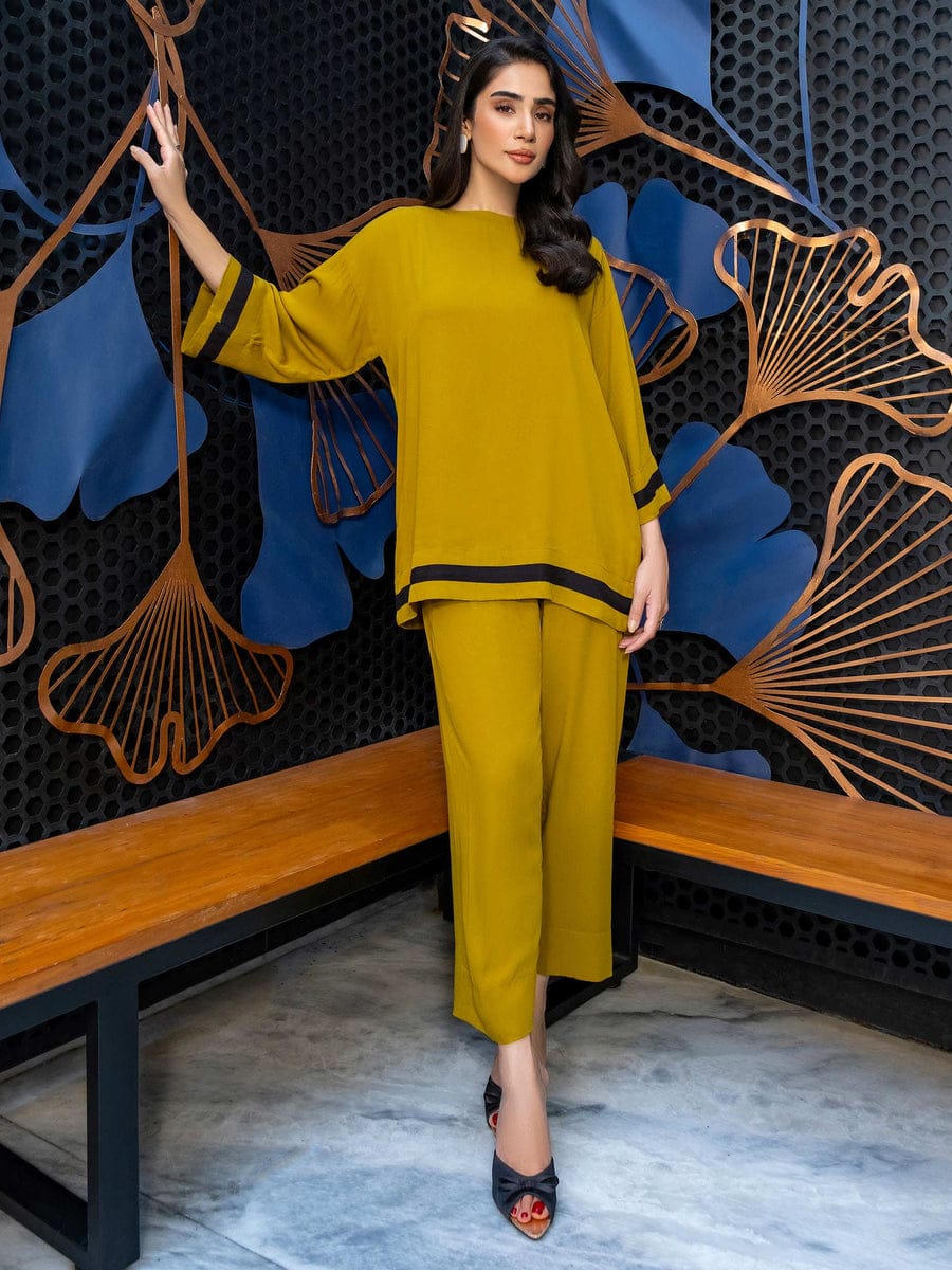 Dyed Color Viscose Cotton Co-Ord Set